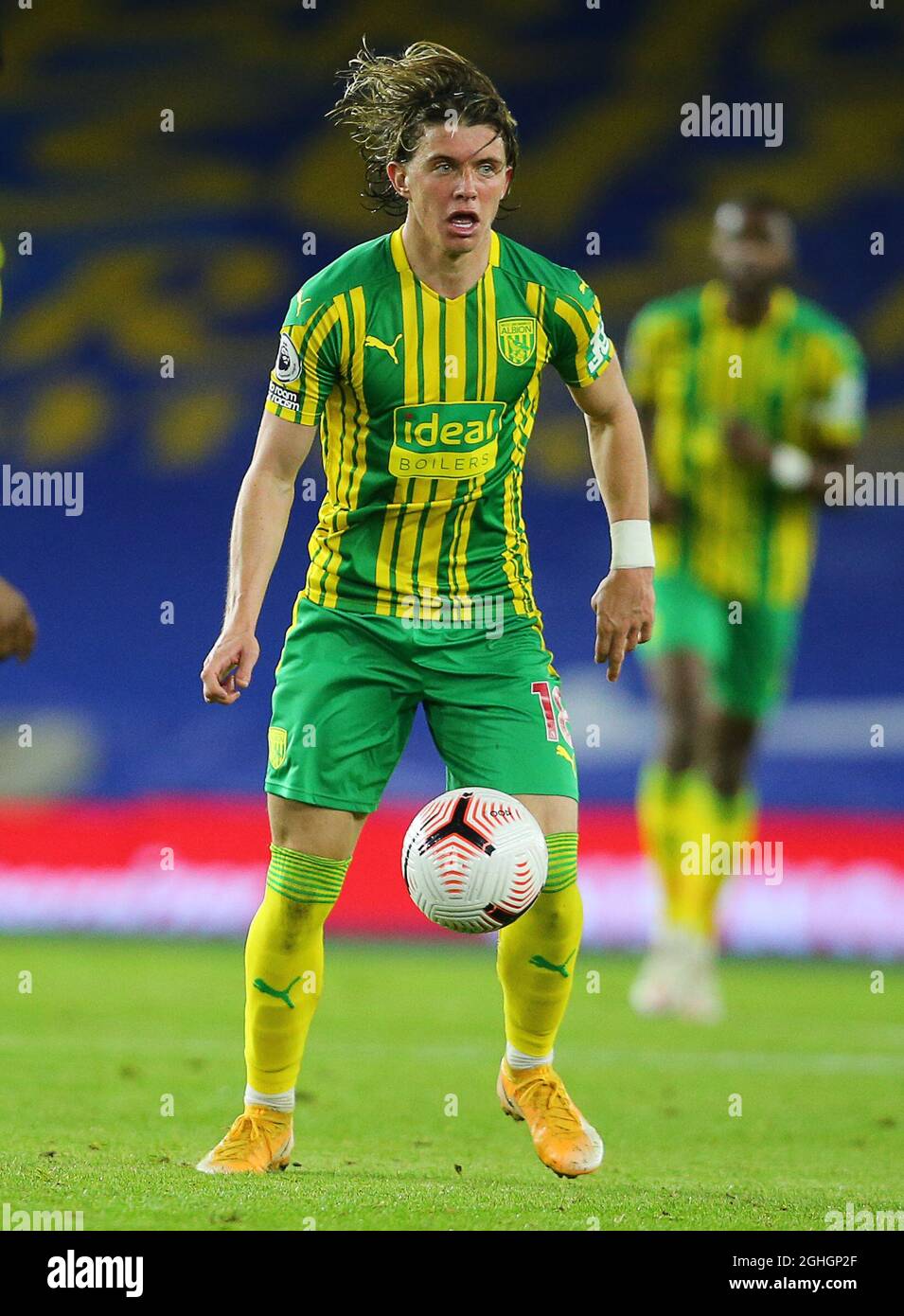 Conor Gallagher of West Brom during the Premier League match at the AMEX Stadium, Brighton and Hove. Picture date: 26th October 2020. Picture credit should read: Paul Terry/Sportimage via PA Images Stock Photo