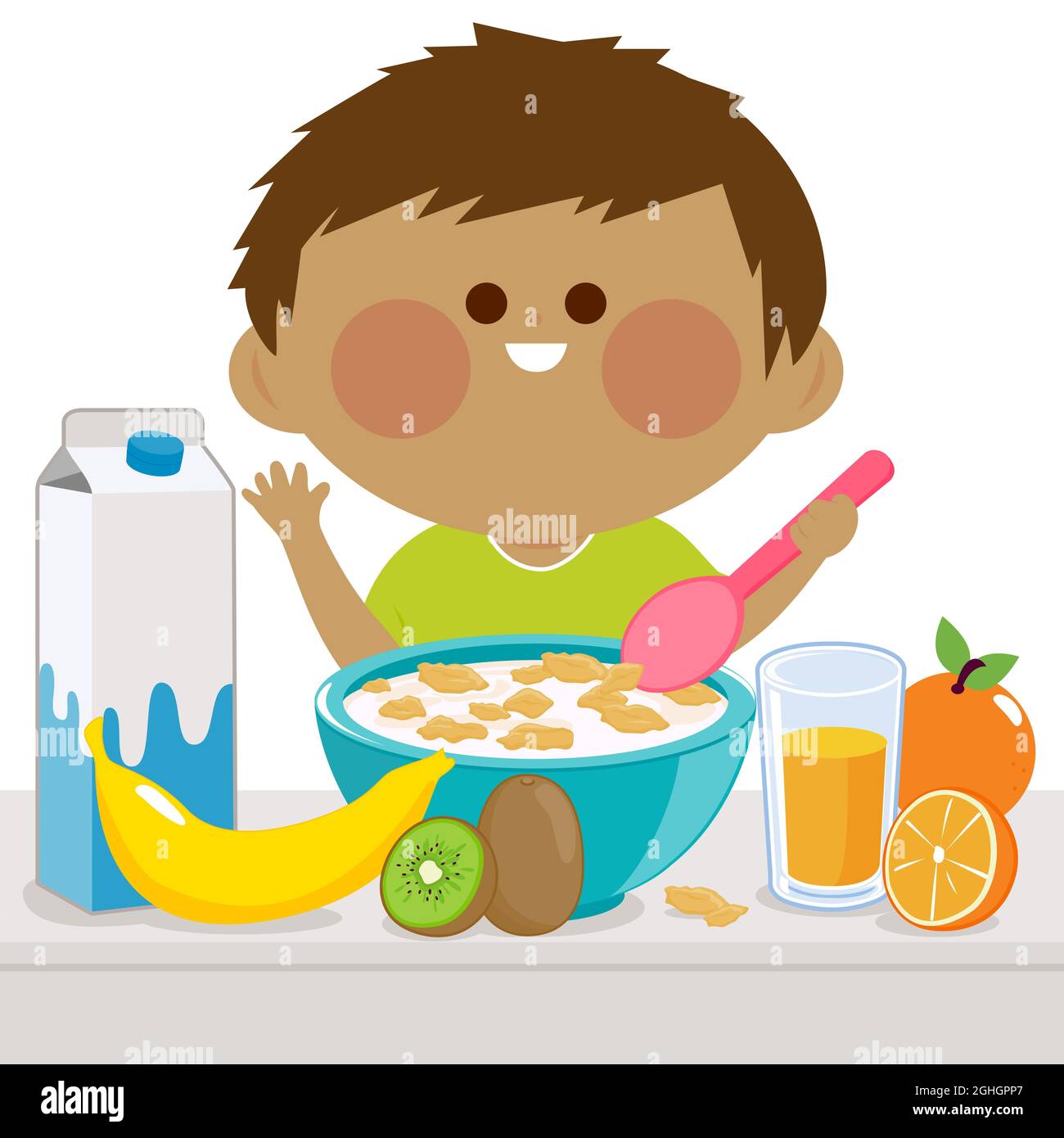 Milk carton child hi-res stock photography and images - Alamy