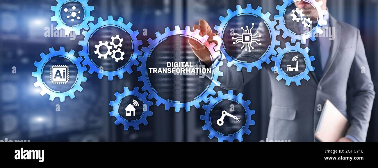 Digital transformation disruption digitalisation innovation technology concept. Stock Photo