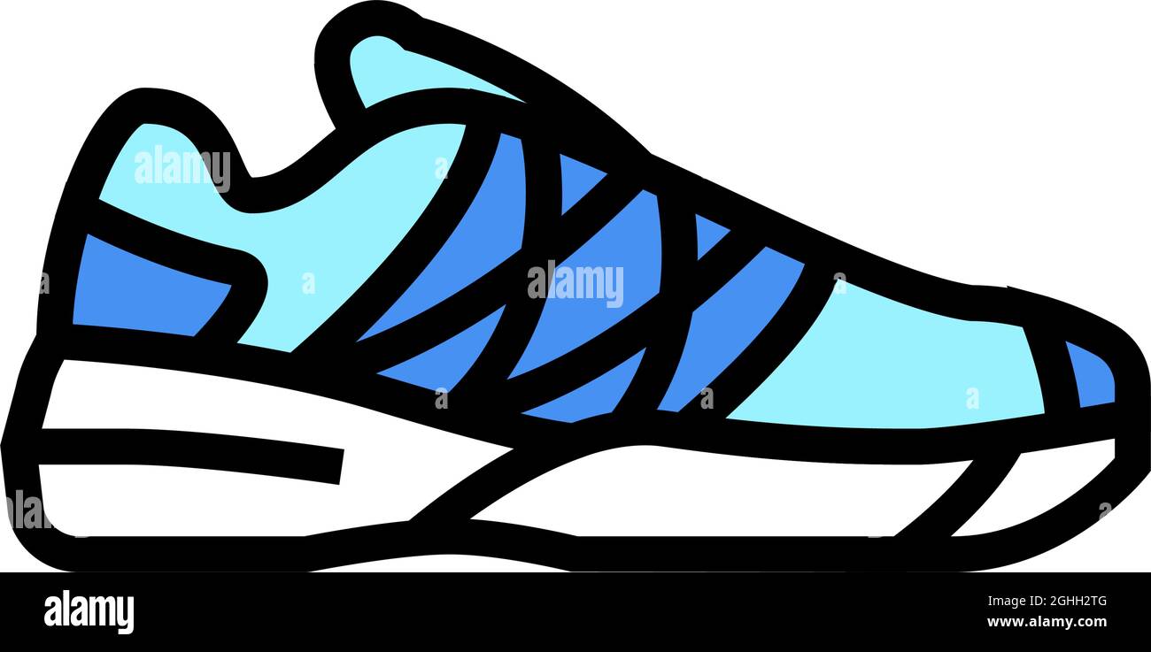 women tennis shoe color icon vector illustration Stock Vector Image ...