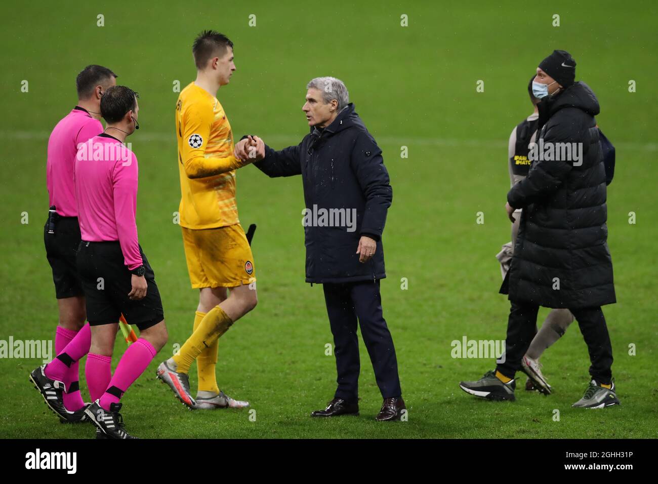 Dejan Stankovic Head coach of FK Crvena zvezda reacts during the UEFA  Europa League match at Giuseppe Meazza, Milan. Picture date: 25th February  2021. Picture credit should read: Jonathan Moscrop/Sportimage via PA