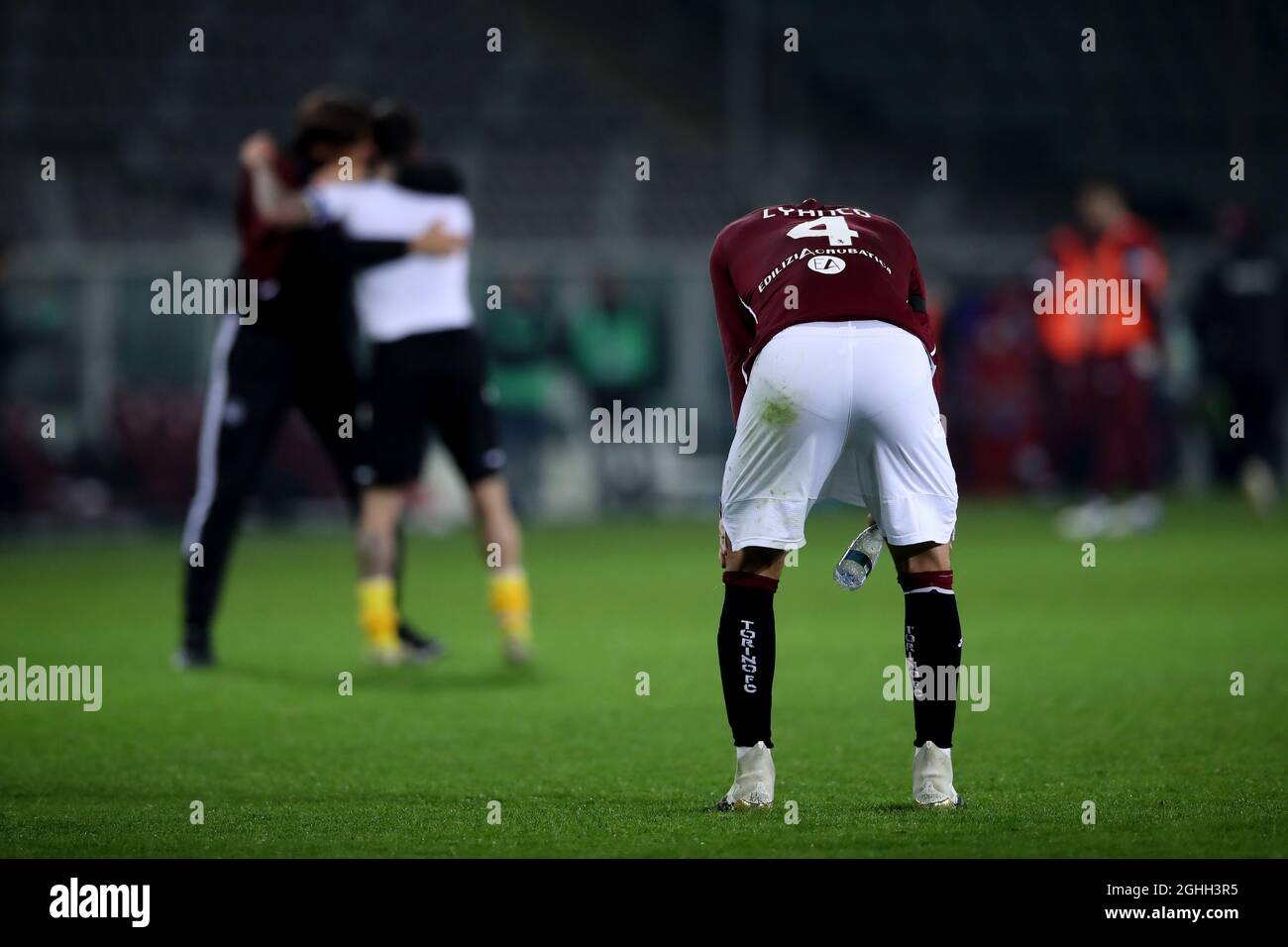 Santa Cristina Gherdeina, Italy. 24 July 2021. Lyanco Vojnovic (R) of Torino  FC competes for the ball with Emanuele Bocchio of SSC Brixen during the  pre-season friendly football match between Torino FC