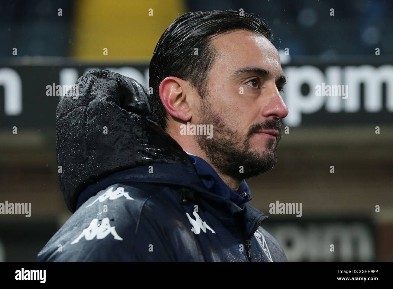 Alberto Aquilani Head coach of ACF Fiorentina reacts following the 3-1 defeat in the Supercoppa Primavera match at Gewiss Stadium, Bergamo. Picture date: 21st January 2021. Picture credit should read: Jonathan Moscrop/Sportimage via PA Images Stock Photo