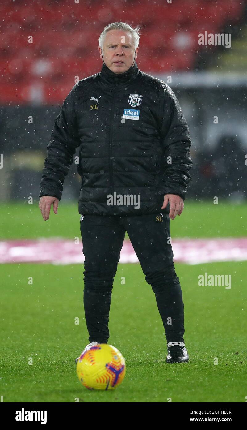 Sammy Lee assistant coach of West Bromwich Albion during the Premier League match at Bramall Lane, Sheffield. Picture date: 2nd February 2021. Picture credit should read: Simon Bellis/Sportimage via PA Images Stock Photo