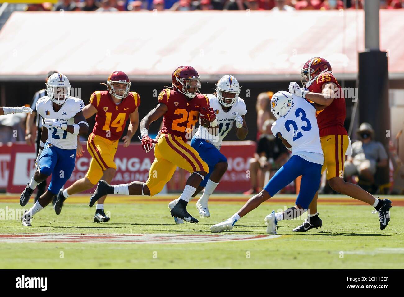 Running back Keaontay Ingram Southern California's football Pro