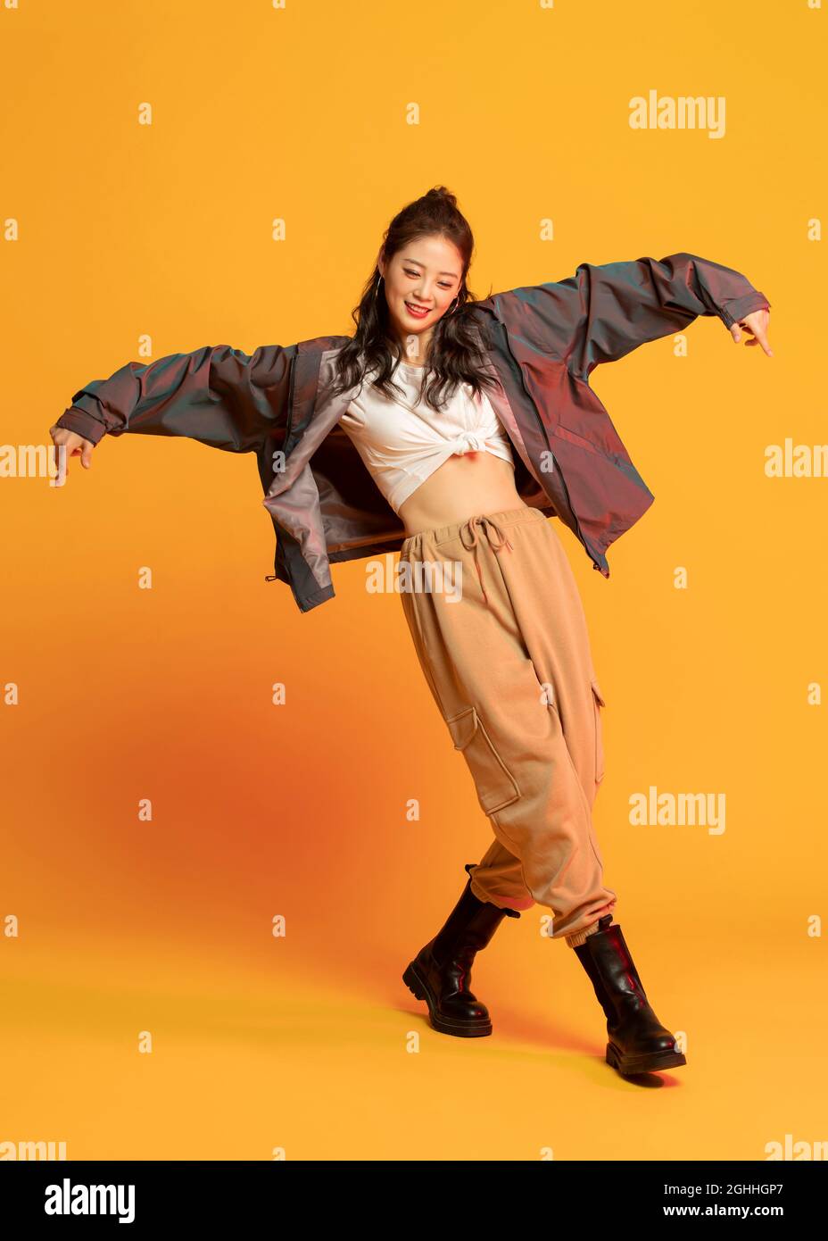 Young cheerful chinese woman hi-res stock photography and images - Alamy