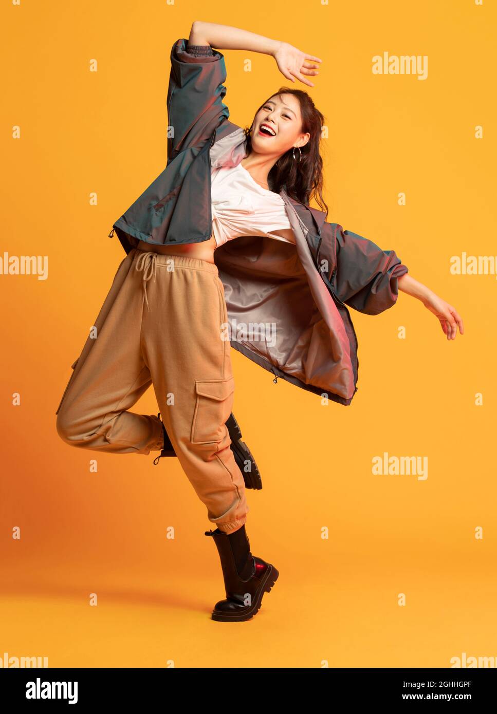 Young cheerful chinese woman hi-res stock photography and images - Alamy