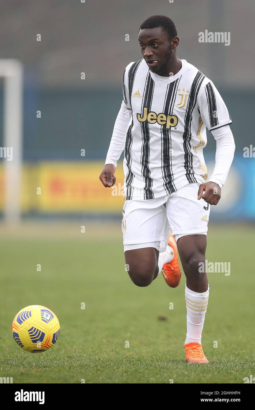 Jean-Claude Junior Ntenda Wa Dimbonda of Juventus during the Primavera 1  match at Suning Youth Development Center, Milano. Picture date: 20th  February 2021. Picture credit should read: Jonathan Moscrop/Sportimage via  PA Images