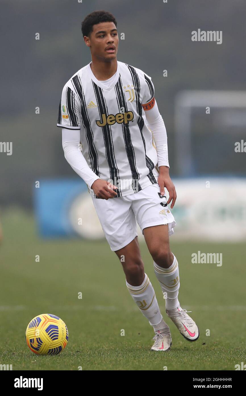 Koni De Winter of Juventus during the Primavera 1 match at Suning Youth Development Center, Milano. Picture date: 20th February 2021. Picture credit should read: Jonathan Moscrop/Sportimage via PA Images Stock Photo