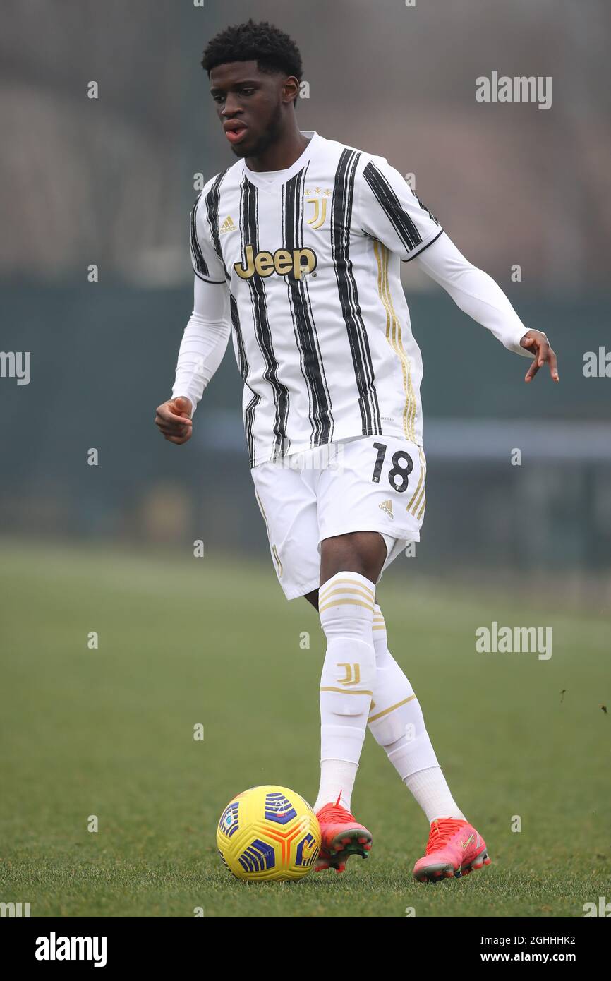 Samuel Iling-Junior of Juventus during the Primavera 1 match at Suning  Youth Development Center, Milano. Picture date: 20th February 2021. Picture  credit should read: Jonathan Moscrop/Sportimage via PA Images Stock Photo -