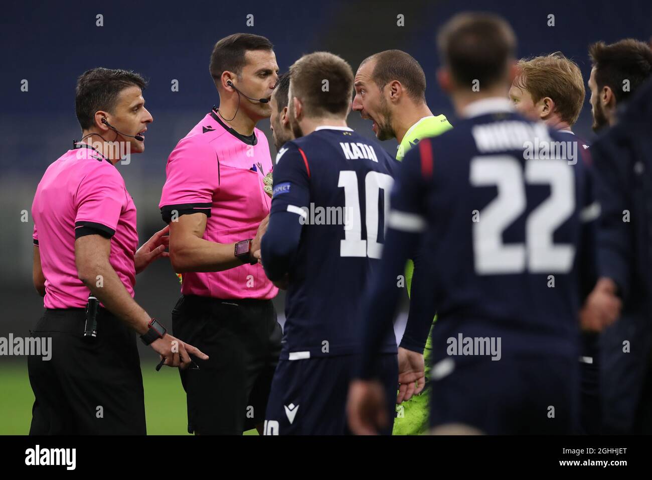 Dejan Stankovic Head coach of FK Crvena zvezda reacts during the UEFA  Europa League match at Giuseppe Meazza, Milan. Picture date: 25th February  2021. Picture credit should read: Jonathan Moscrop/Sportimage via PA