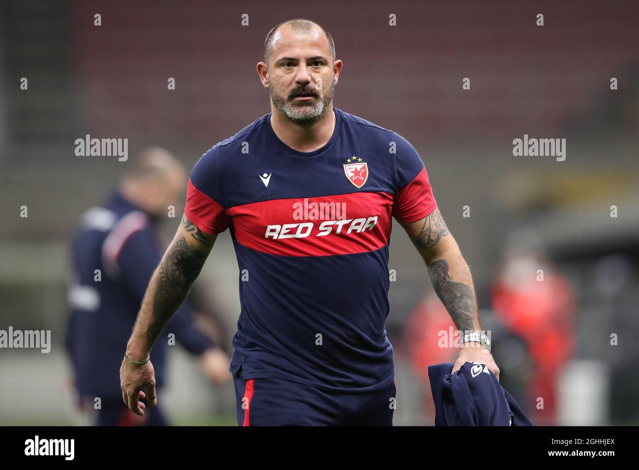 Dejan Stankovic Head coach of FK Crvena zvezda reacts during the UEFA  Champions League match at Giuseppe Meazza, Milan. Picture date: 25th  February 2021. Picture credit should read: Jonathan Moscrop/Sportimage via  PA