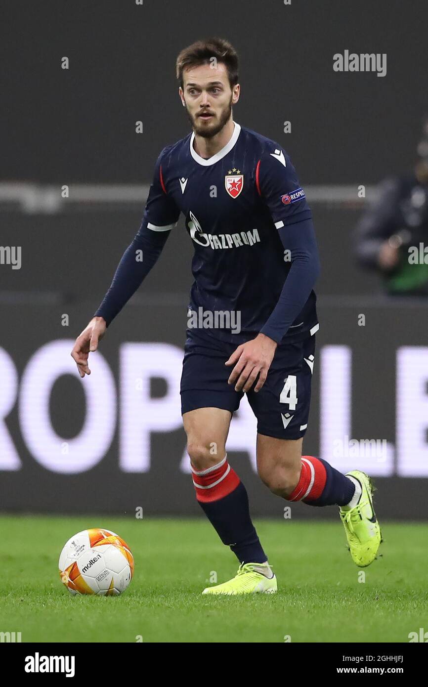 Dejan Stankovic Head coach of FK Crvena zvezda reacts during the UEFA  Europa League match at Giuseppe Meazza, Milan. Picture date: 25th February  2021. Picture credit should read: Jonathan Moscrop/Sportimage via PA