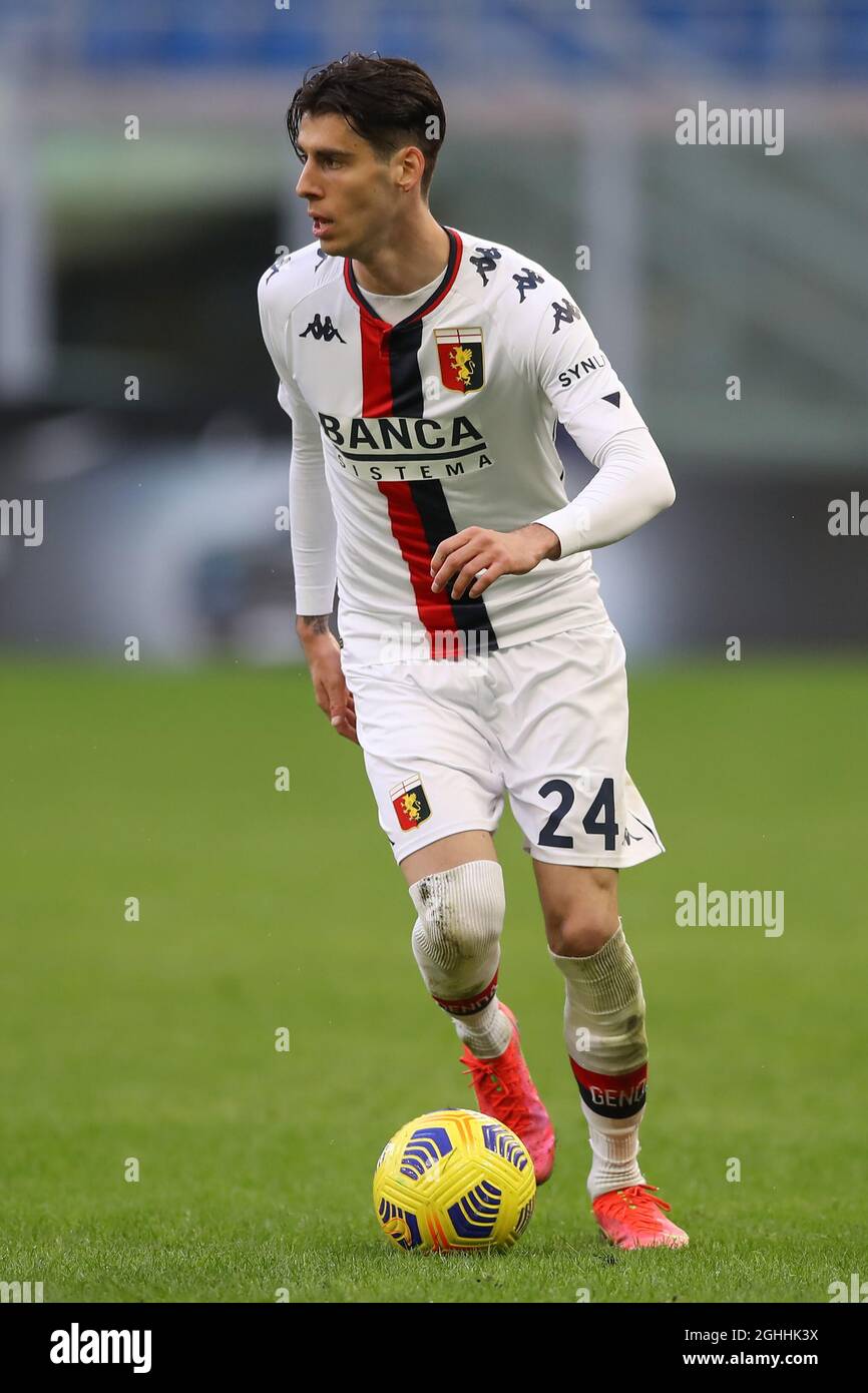 Genoa, Italy. 24 April 2022. Filippo Melegoni of Genoa CFC in