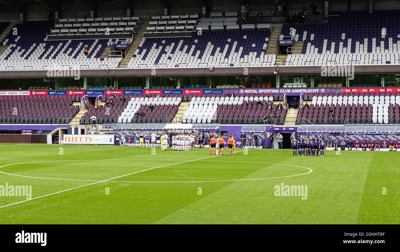 Stadium Of Royal Sporting Club Anderlecht Or RSCA, A Major Jupiler Pro League Soccer Team In Brussels Belgium 19 July 2025 Image688826505