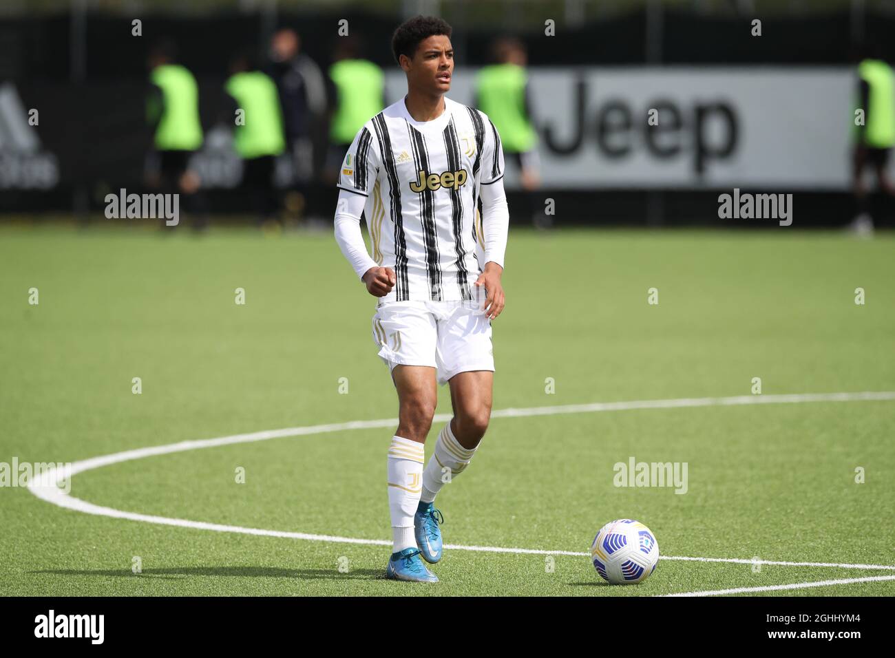 Vinovo, Italy, 17th April 2021. Koni De Winter of Juventus during the Primavera 1 match at the Juventus Center, Vinovo. Picture credit should read: Jonathan Moscrop / Sportimage via PA Images Stock Photo