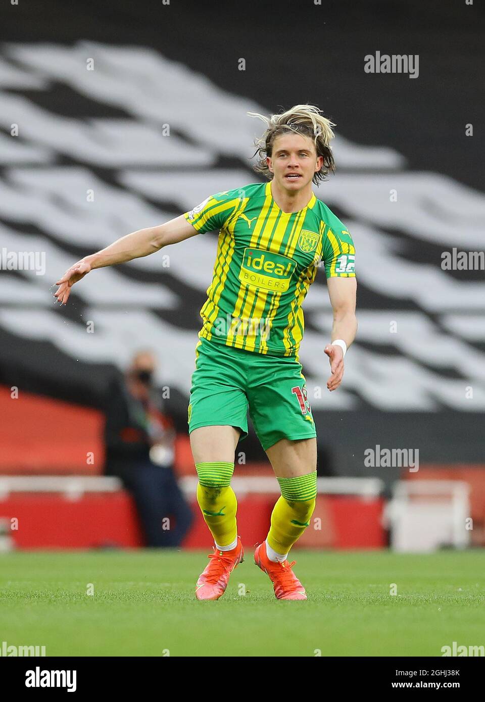 London, England, 9th May 2021. Conor Gallagher of West Bromwich Albion during the Premier League match at the Emirates Stadium, London. Picture credit should read: David Klein / Sportimage via PA Images Stock Photo