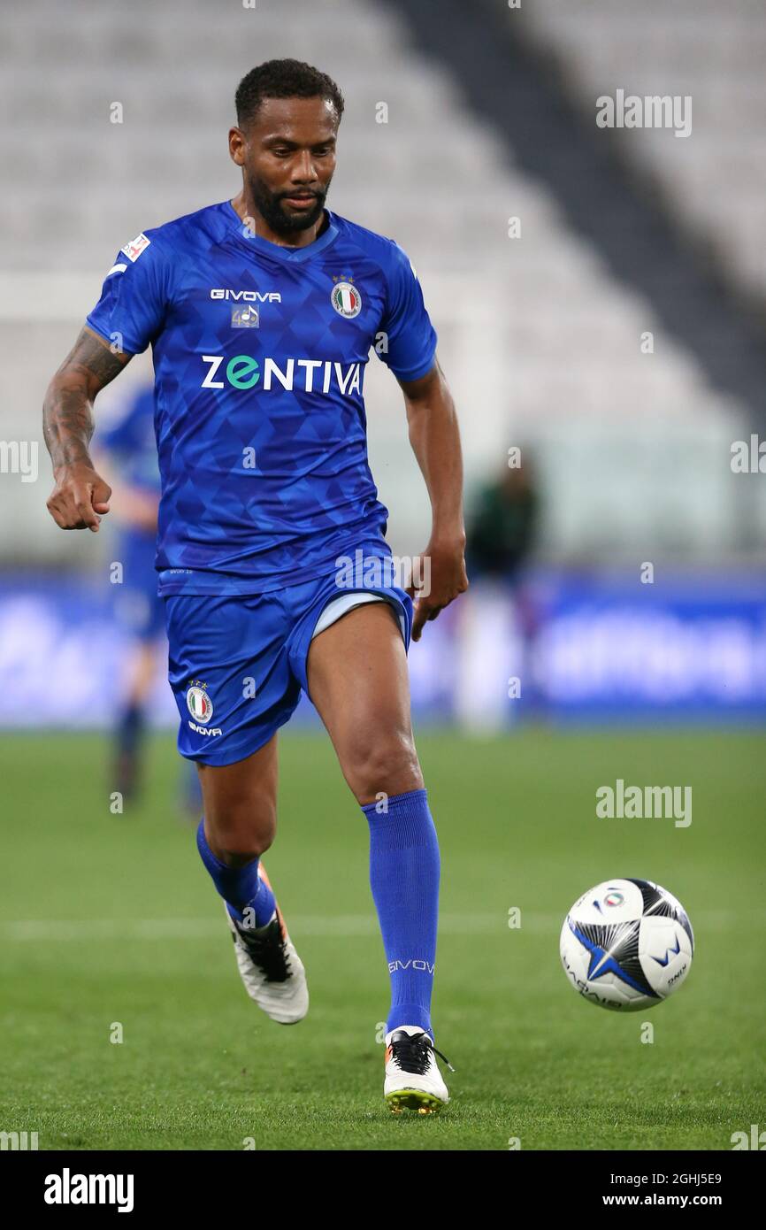 Turin, Italy, 25th May 2021. Former Brazil and FC Internazionale player Douglas Maicon during the Charity Match match at Allianz Stadium, Turin. Picture credit should read: Jonathan Moscrop / Sportimage via PA Images Stock Photo