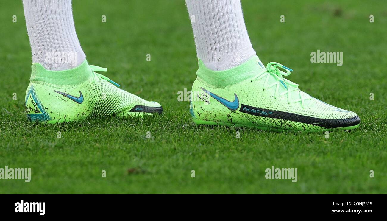 Porto, Portugal, 28th May 2021.Monogrammed boots worn by Mason Mount of  Chelsea during a training
