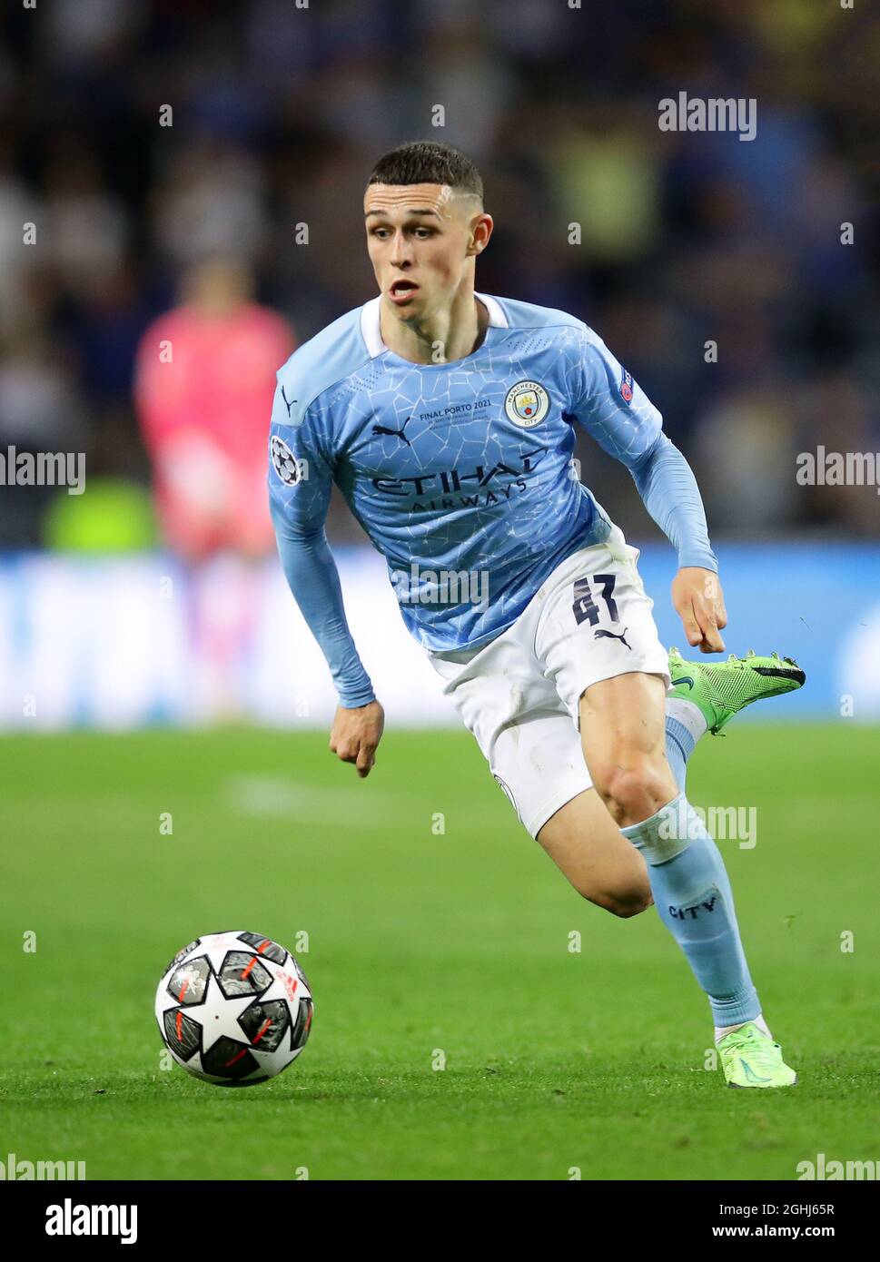 Porto, Portugal, 29th May 2021. Phil Foden of Manchester City during the UEFA Champions League match at the Estadio do Dragao, Porto. Picture credit should read: David Klein / Sportimage via PA Images Stock Photo