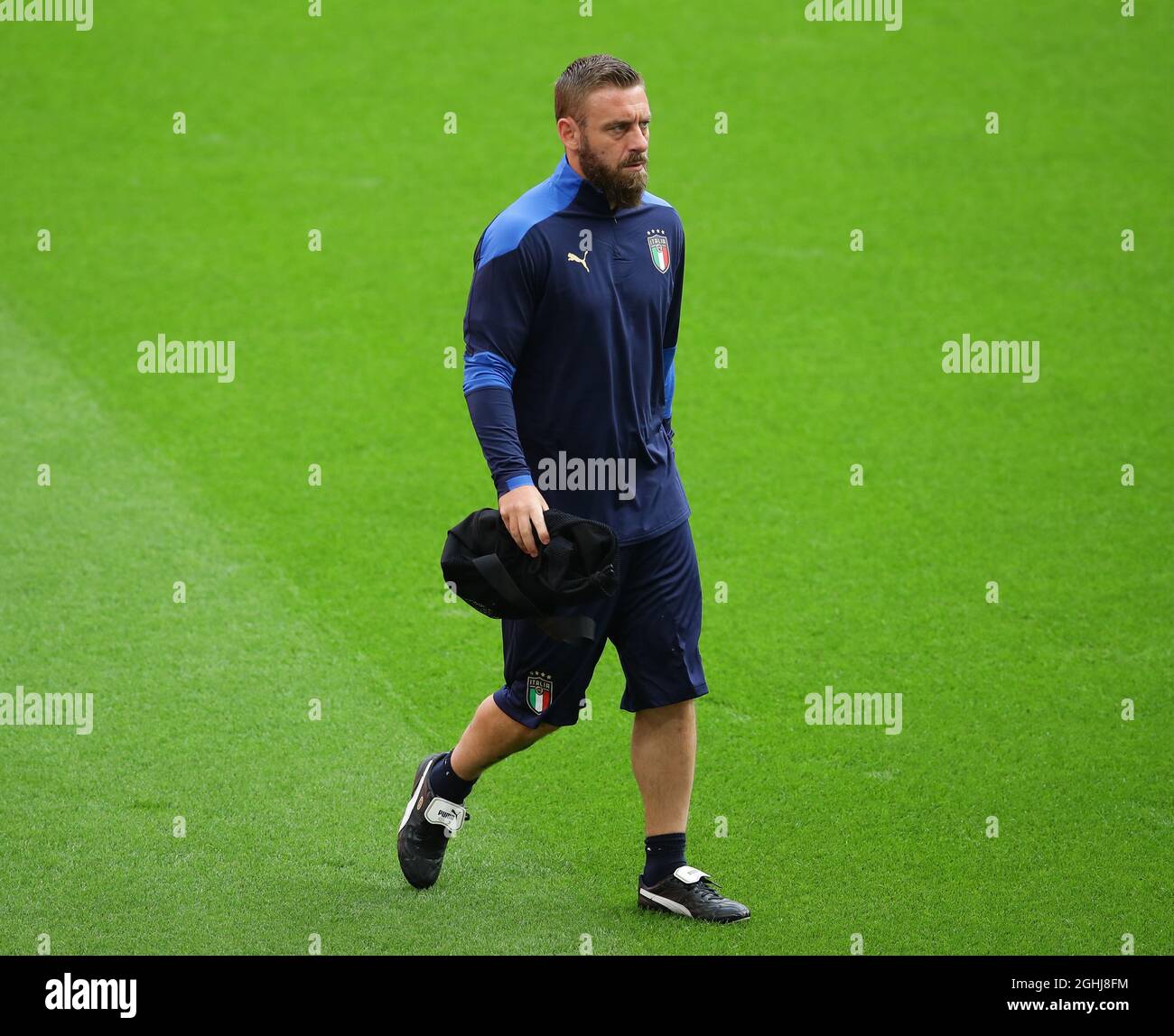 London, England, 26th June 2021. Daniele De Rossi assistant coach of the Italy team during the UEFA European Championships match at Wembley Stadium, London. Picture credit should read: David Klein / Sportimage via PA Images Stock Photo