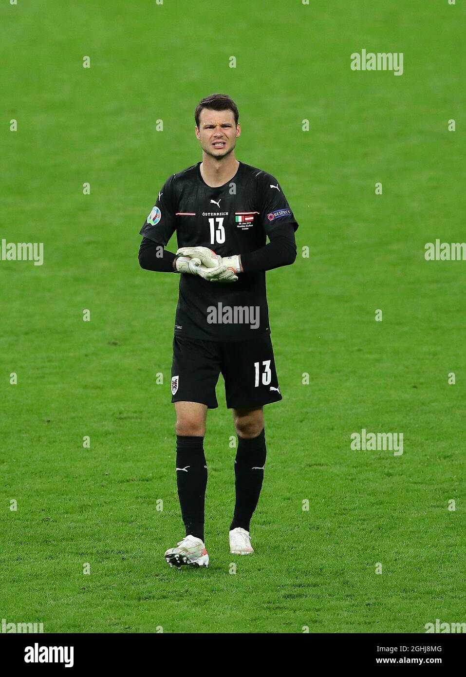 London, England, 26th June 2021. Daniel Bachmann of Austria during the UEFA European Championships match at Wembley Stadium, London. Picture credit should read: David Klein / Sportimage via PA Images Stock Photo