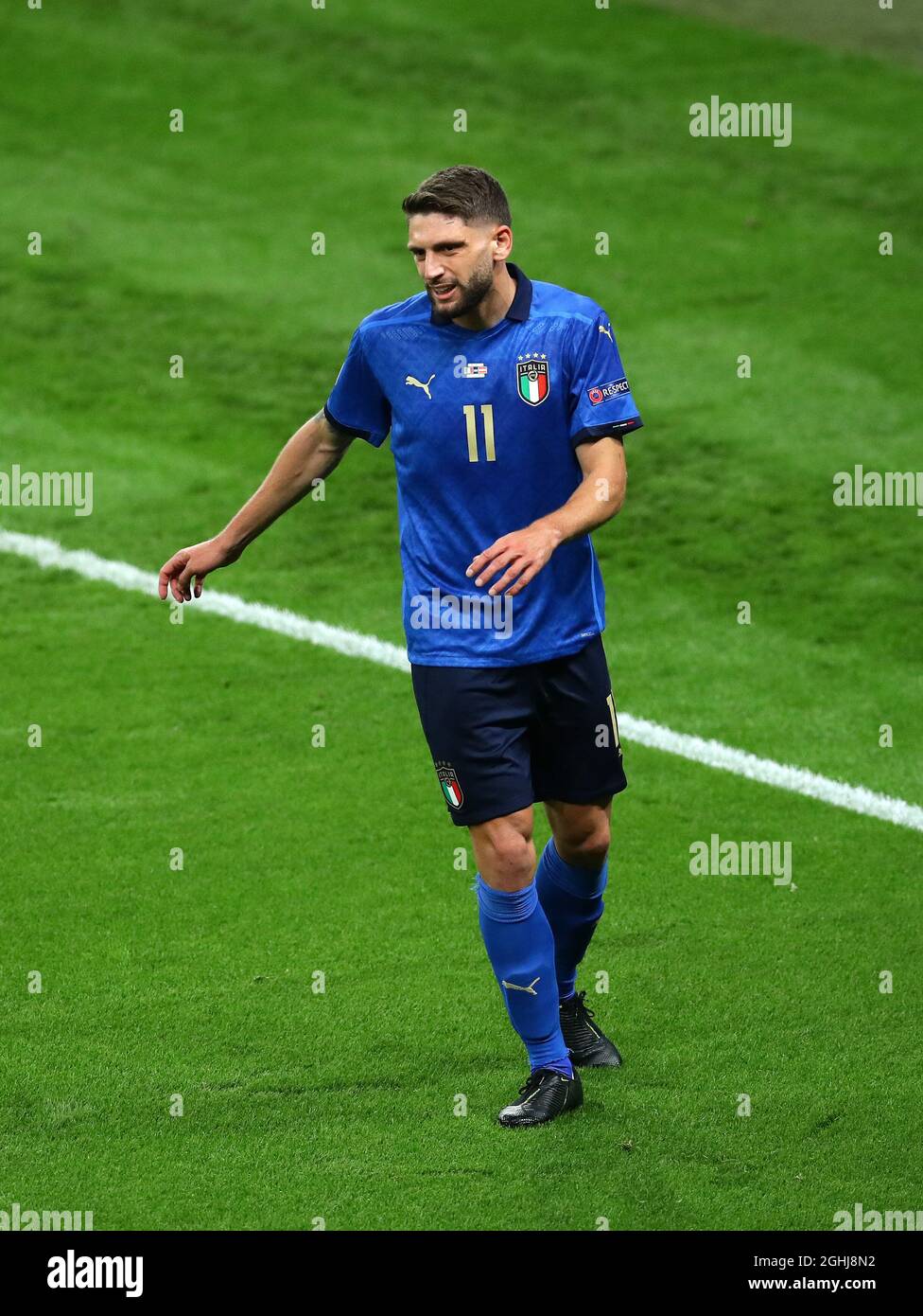 London, England, 26th June 2021. Domenico Berardi of Italy during the UEFA European Championships match at Wembley Stadium, London. Picture credit should read: David Klein / Sportimage via PA Images Stock Photo