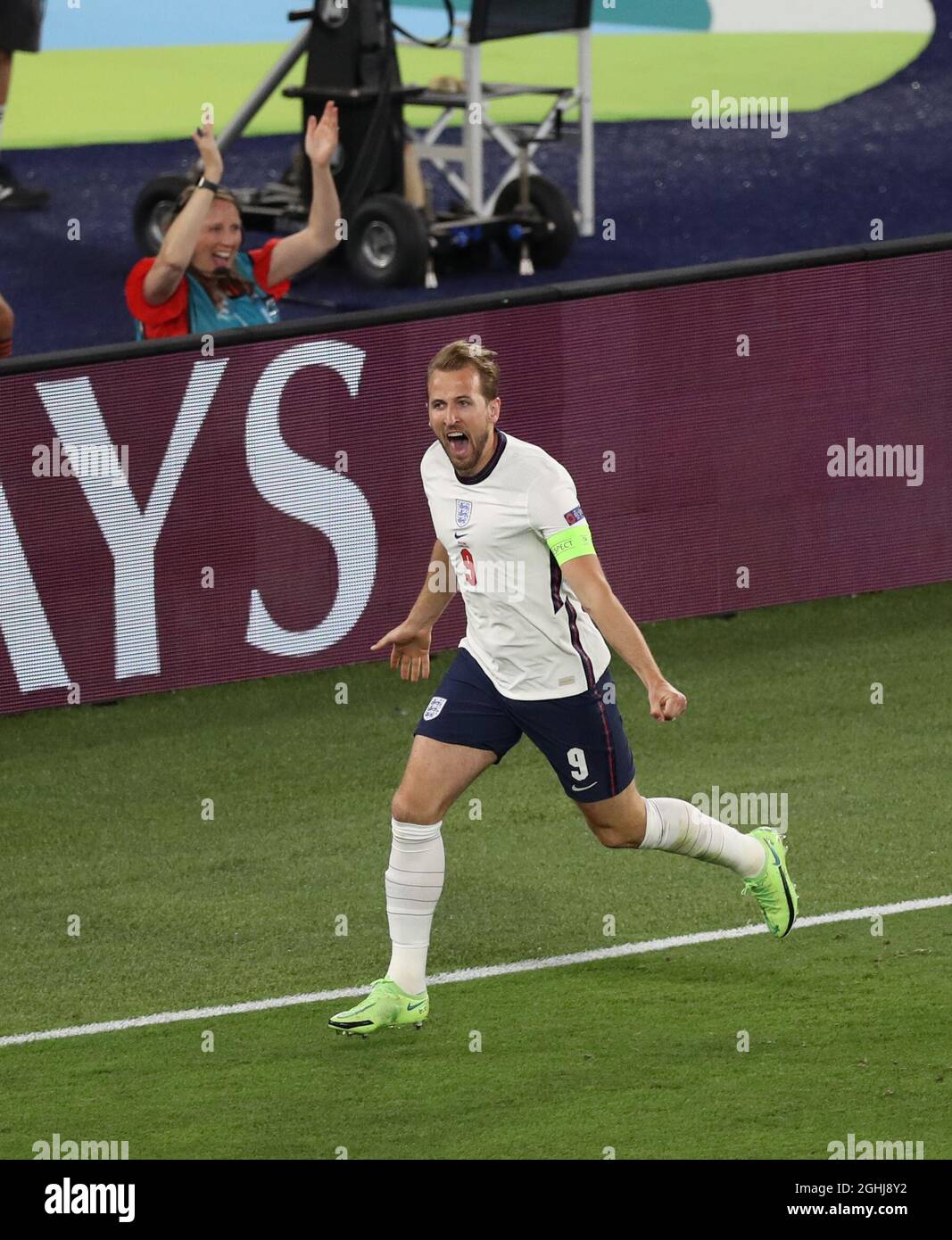 rome-italy-3rd-july-2021-harry-kane-of-england-celebrates-scoring