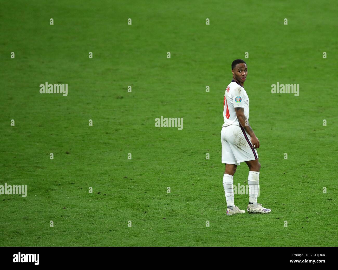 London, England, 11th July 2021. Raheem Sterling of England during the UEFA European Championships final match at Wembley Stadium, London. Picture credit should read: David Klein / Sportimage via PA Images Stock Photo