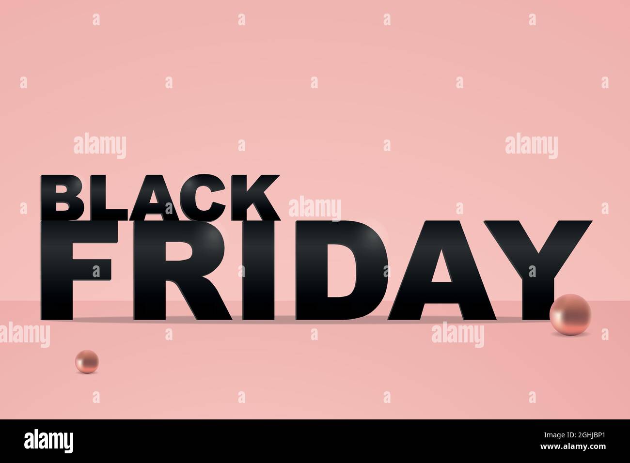 Black Friday. Vector illustration with copy space Stock Vector