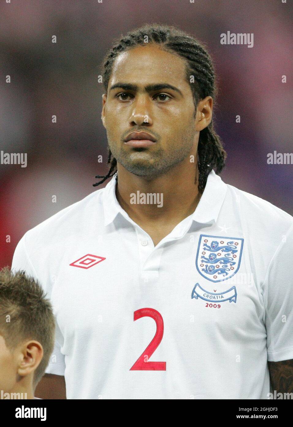 Glen Johnson of England during the World Cup European Qualifier match at Wembley Stadium, London. Stock Photo
