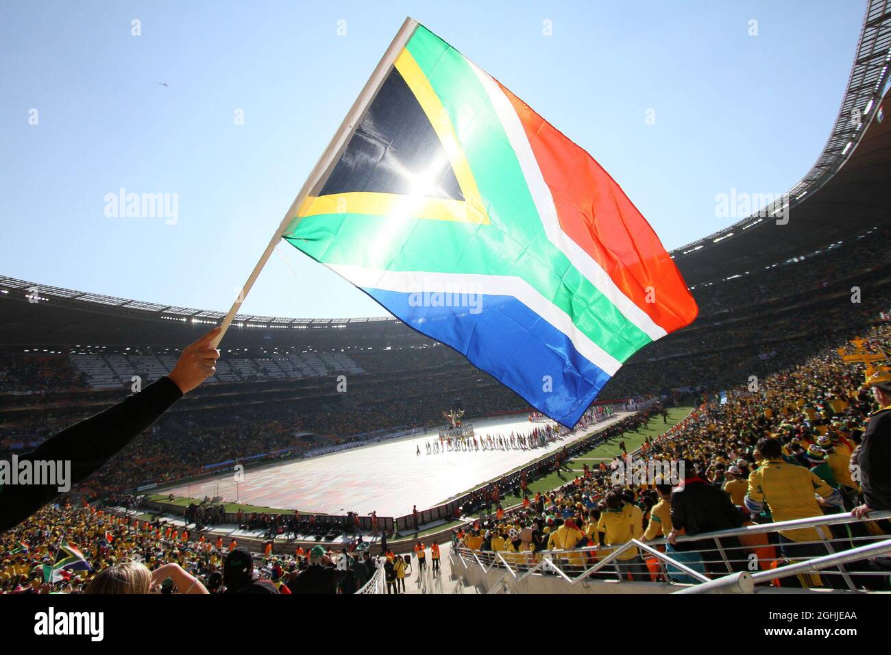 A general view of the stadium before the opening match during the