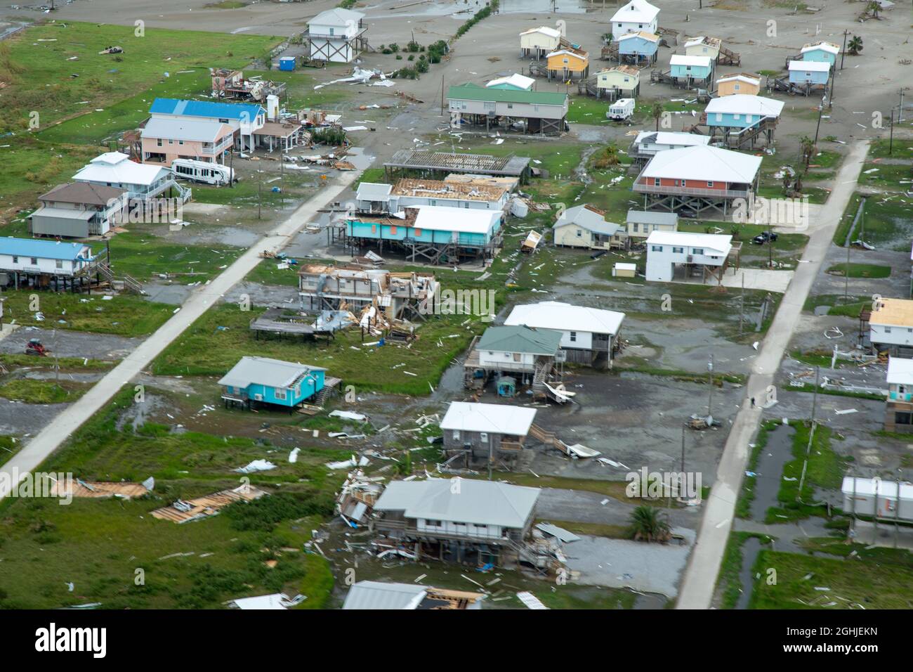 Grand Isle, United States of America. 01 September, 2021. Aerial view