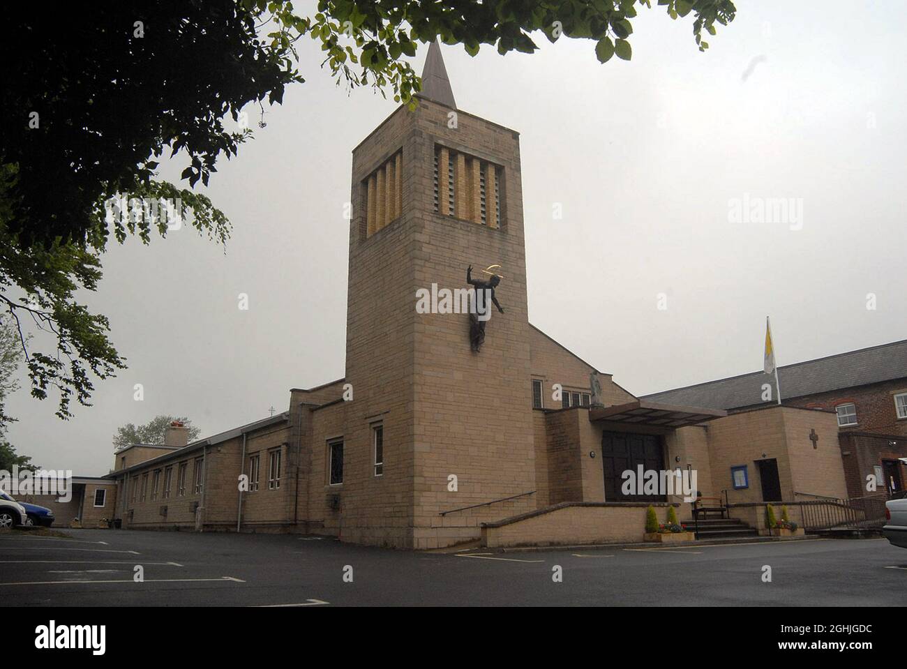 THE 21ST CENTURY CHRIST , JESUS WEARING JEANS ON THE NEW SCULPTURE AT