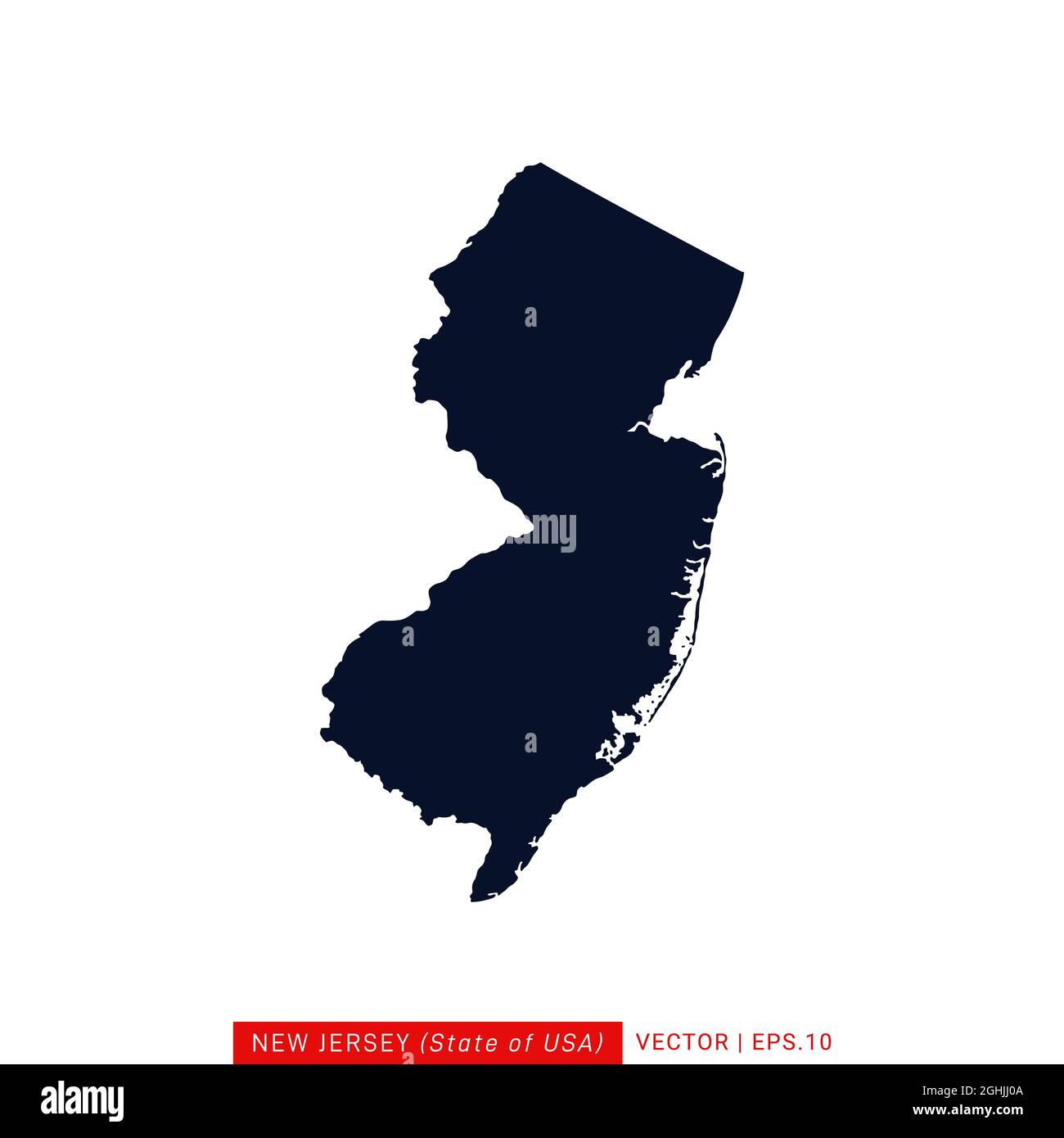 New Jersey USA Map Vector Stock - New Jersey Usa Map Vector Stock Illustration Design Template Vector Eps 10 2GHJJ0A 