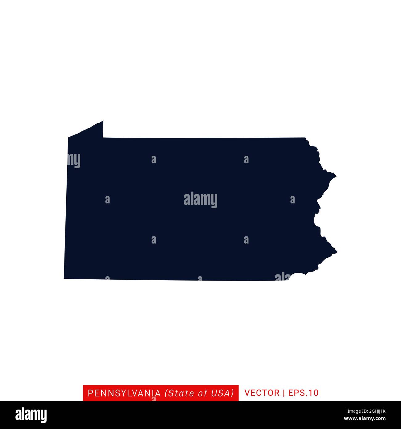 Media pennsylvania map Stock Vector Images Alamy