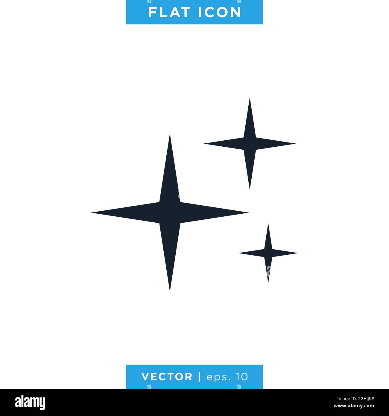 Sparkle Icon Vector Stock Illustration Design Template. Vector eps 10. Stock Vector