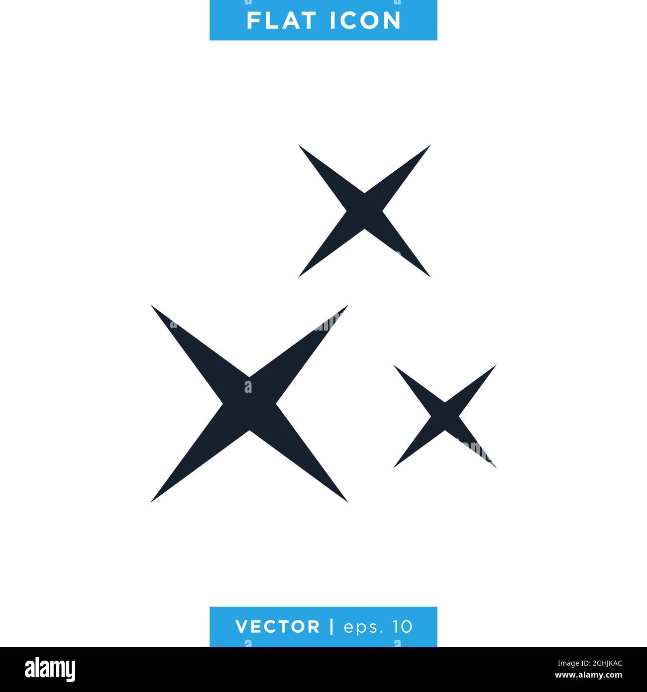 Sparkle Icon Vector Stock Illustration Design Template. Vector eps 10. Stock Vector