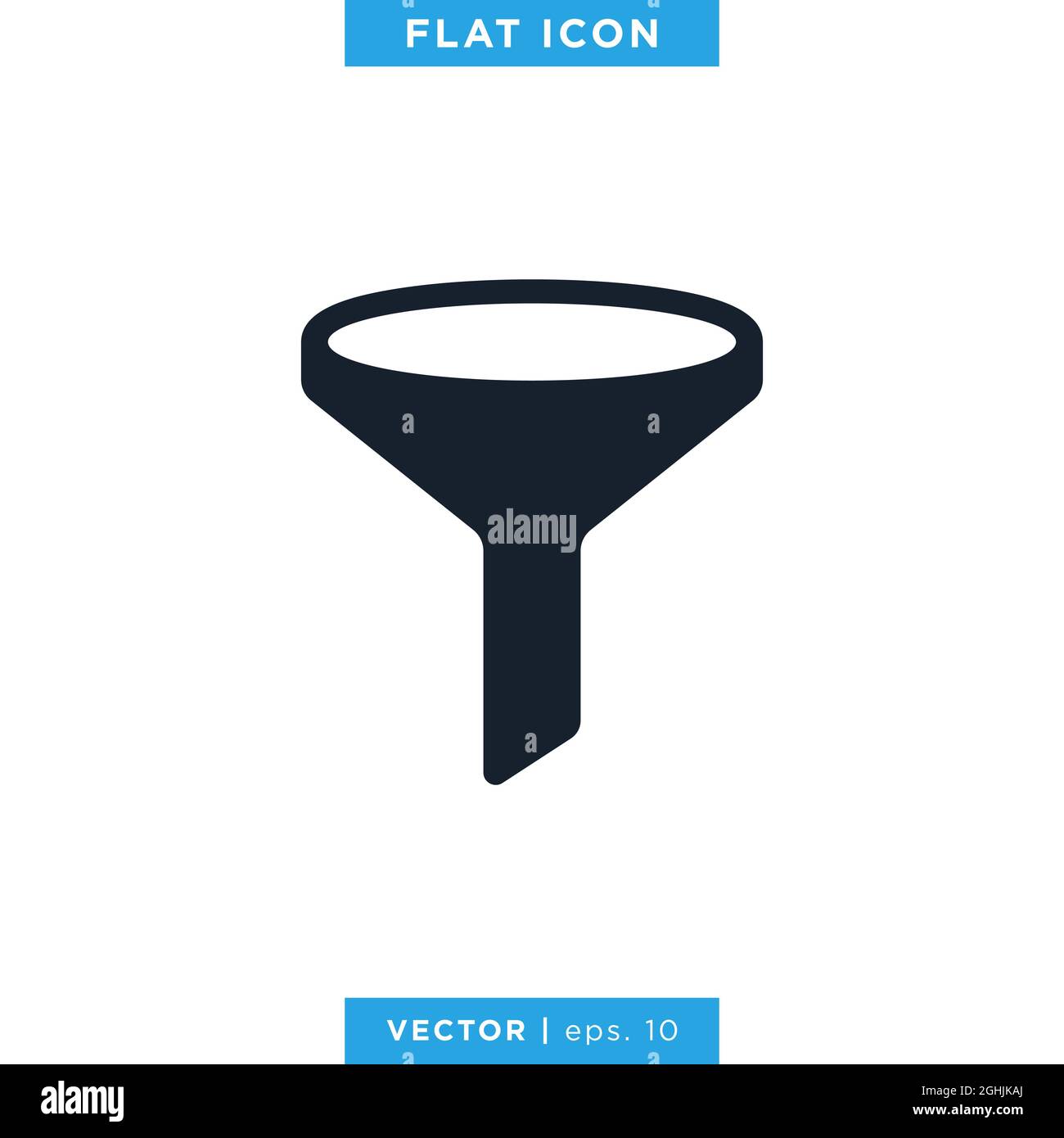 Filter, Funnel Icon Vector Stock Illustration Design Template. Vector eps 10. Stock Vector