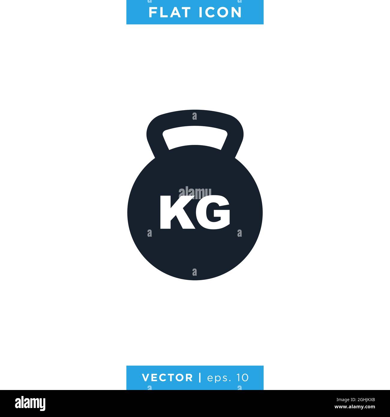 Dumbbell Icon Vector Stock Illustration Design Template. Vector eps 10. Stock Vector