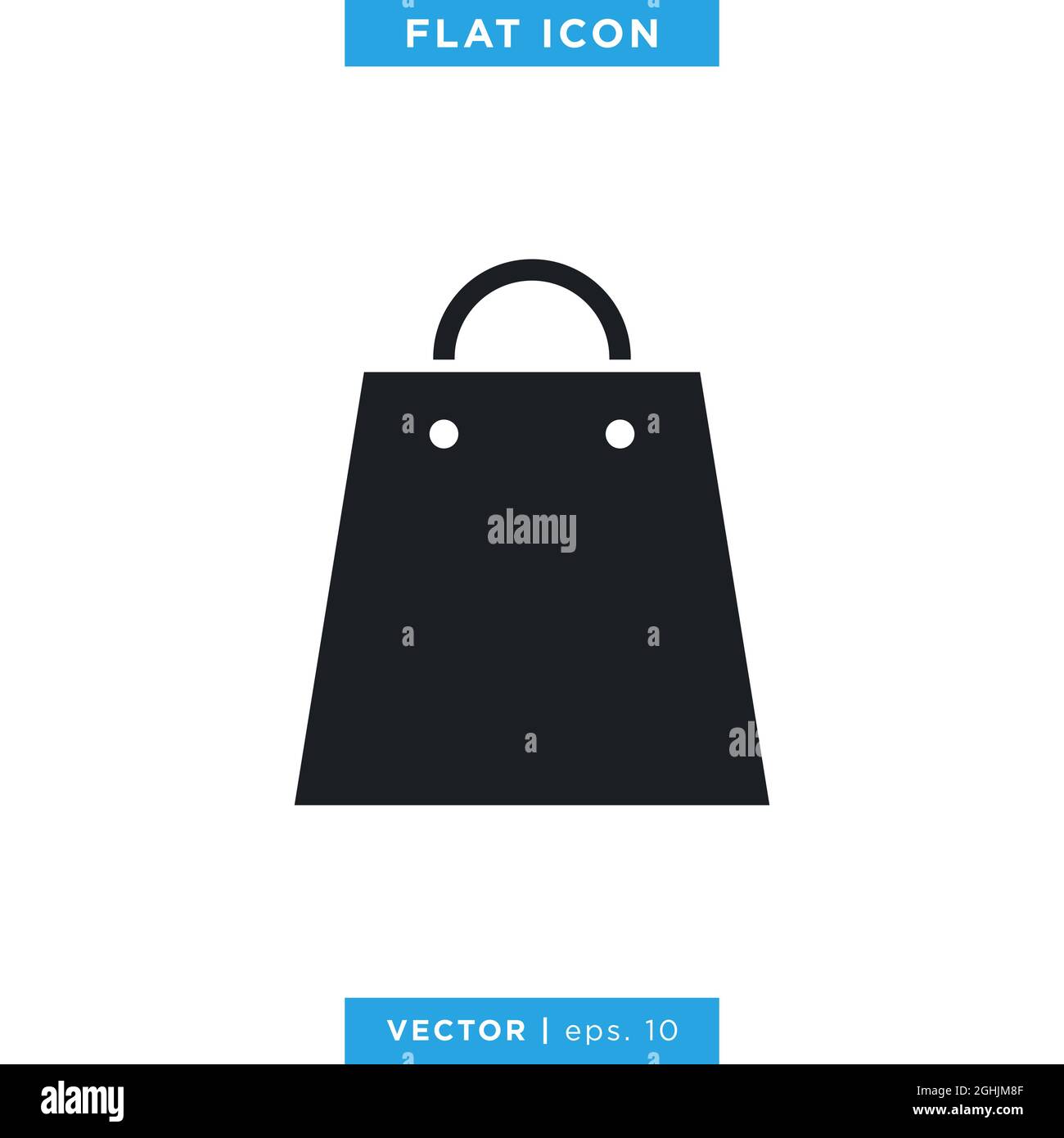 Shopping Bag Icon Vector Stock Illustration Logo Design Template ...