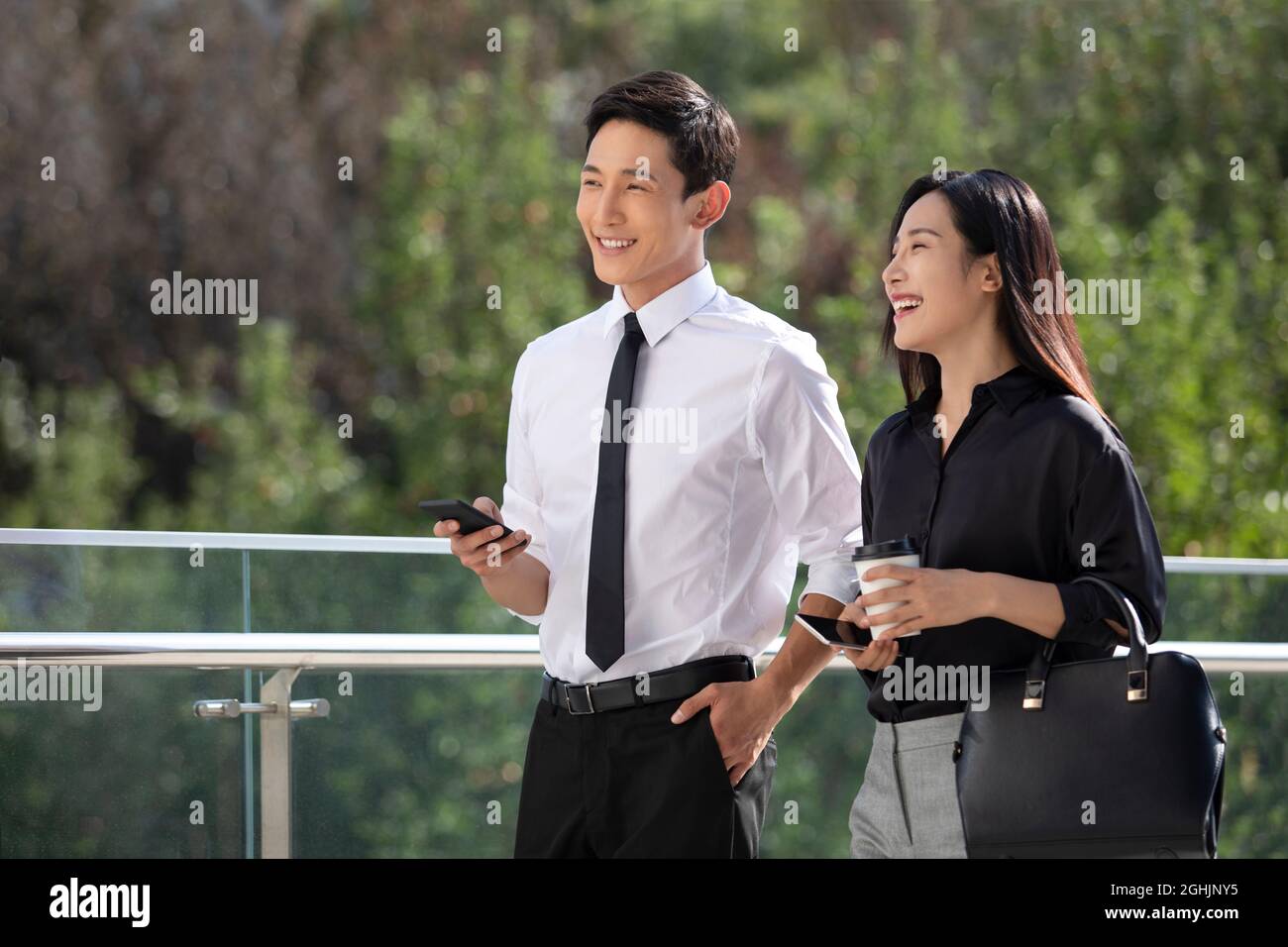 Asian people walking on overpass hi-res stock photography and images ...