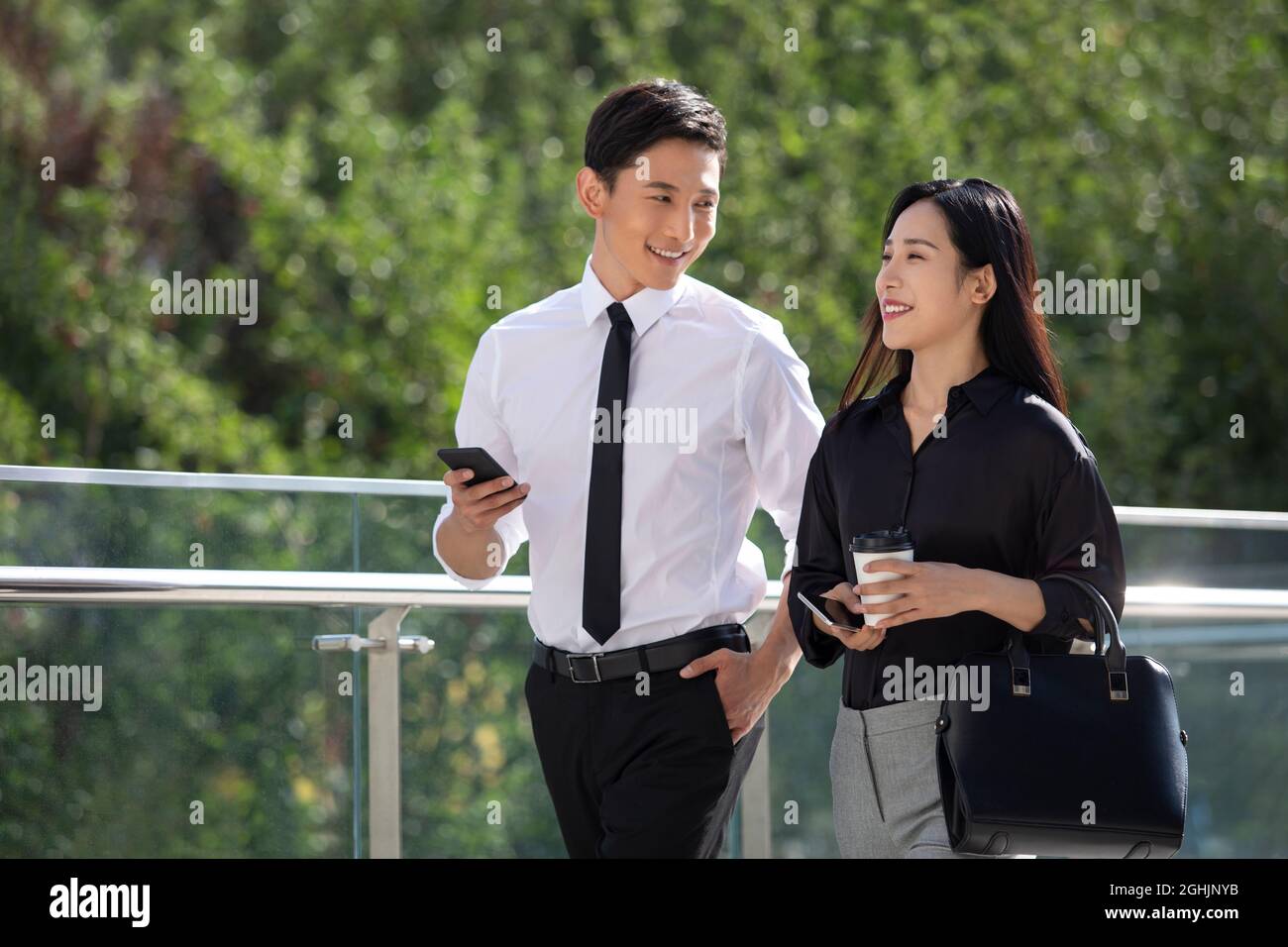 Asian people walking on overpass hi-res stock photography and images ...
