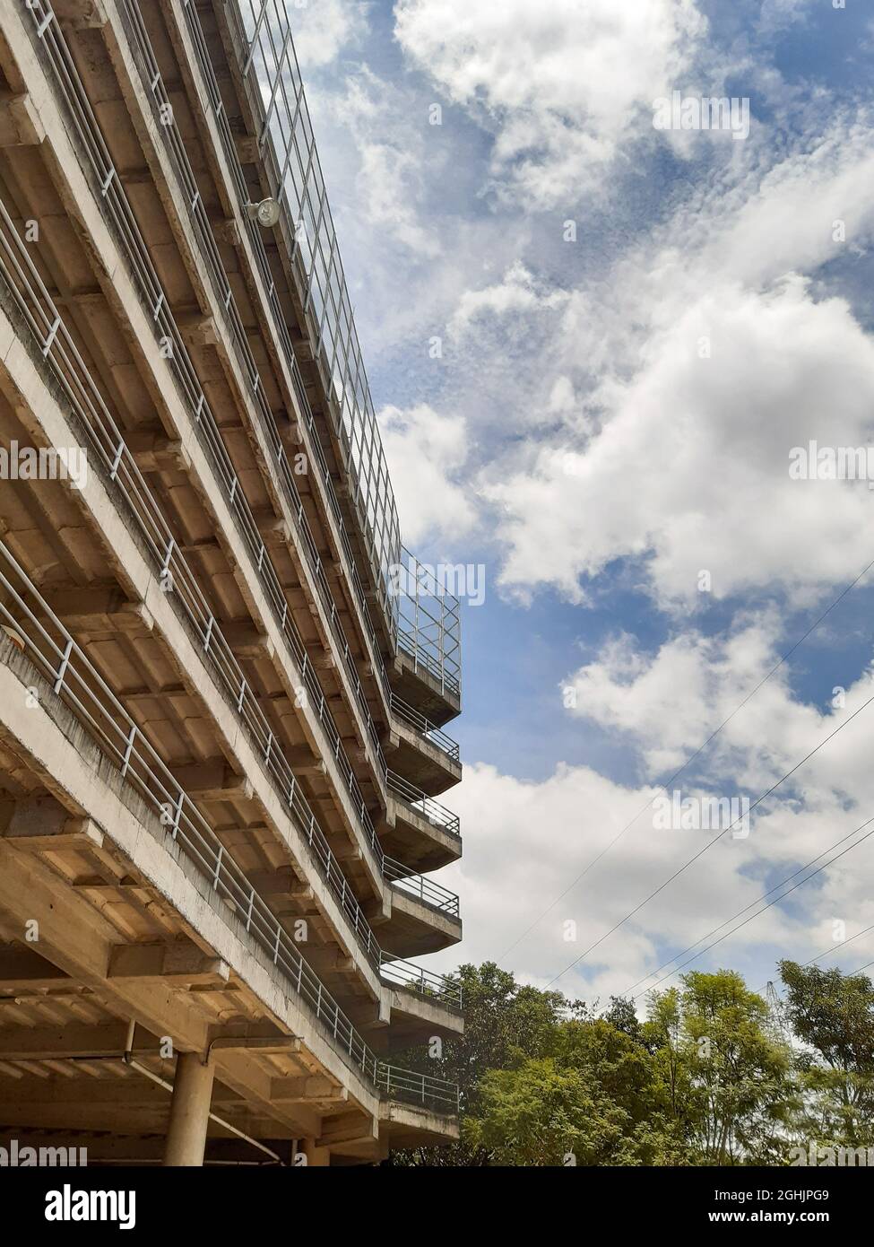 Parking lot building concrete structure Stock Photo