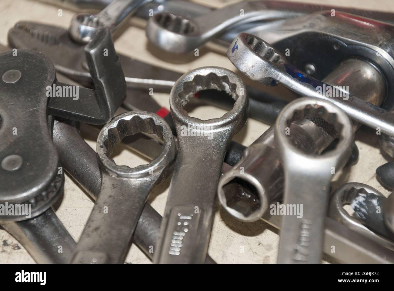 Mechanical wrenches for repairing car engines, mechanics, working tools
