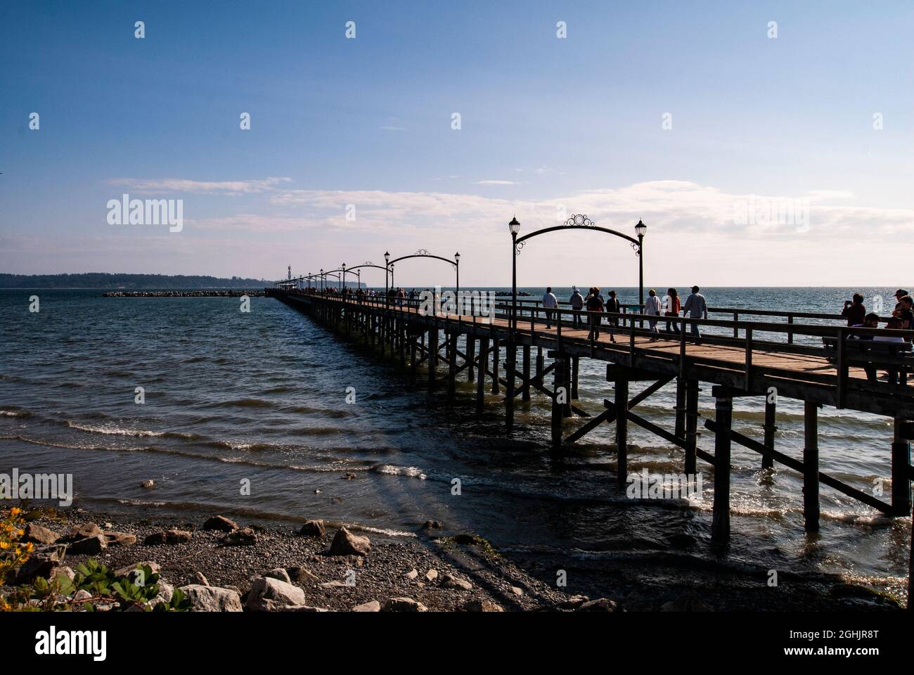 The Pier in White Rock, British Columbia, Canada Stock Photo