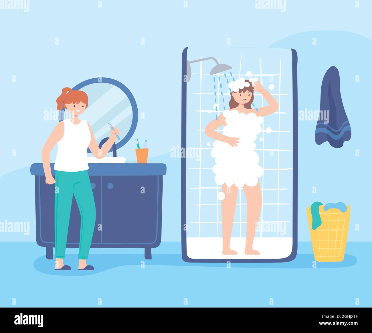 women and everyday activities Stock Vector Image & Art - Alamy
