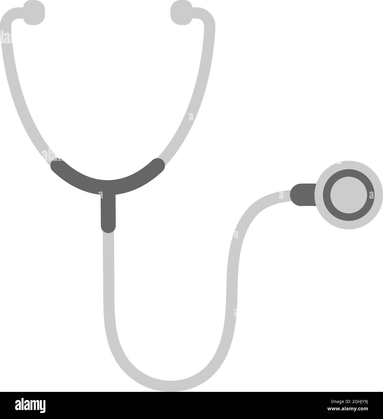 Stethoscope icon design template illustration isolated Stock Vector