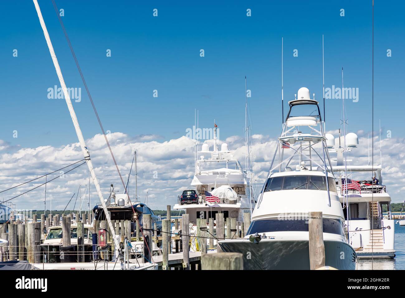 Boats in Sag Harbor, NY Stock Photo Alamy