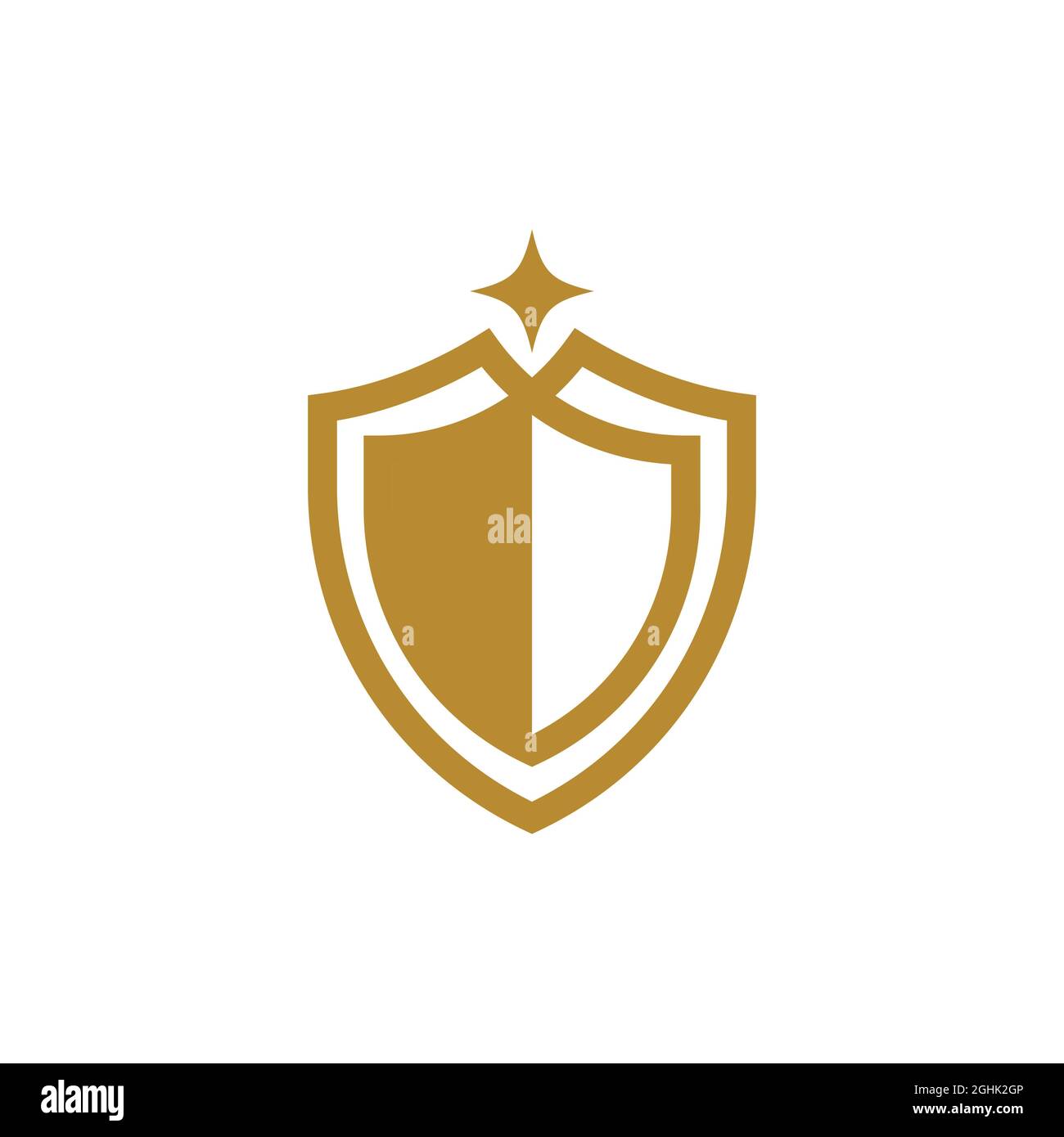 shield vector illustration design template Stock Photo - Alamy